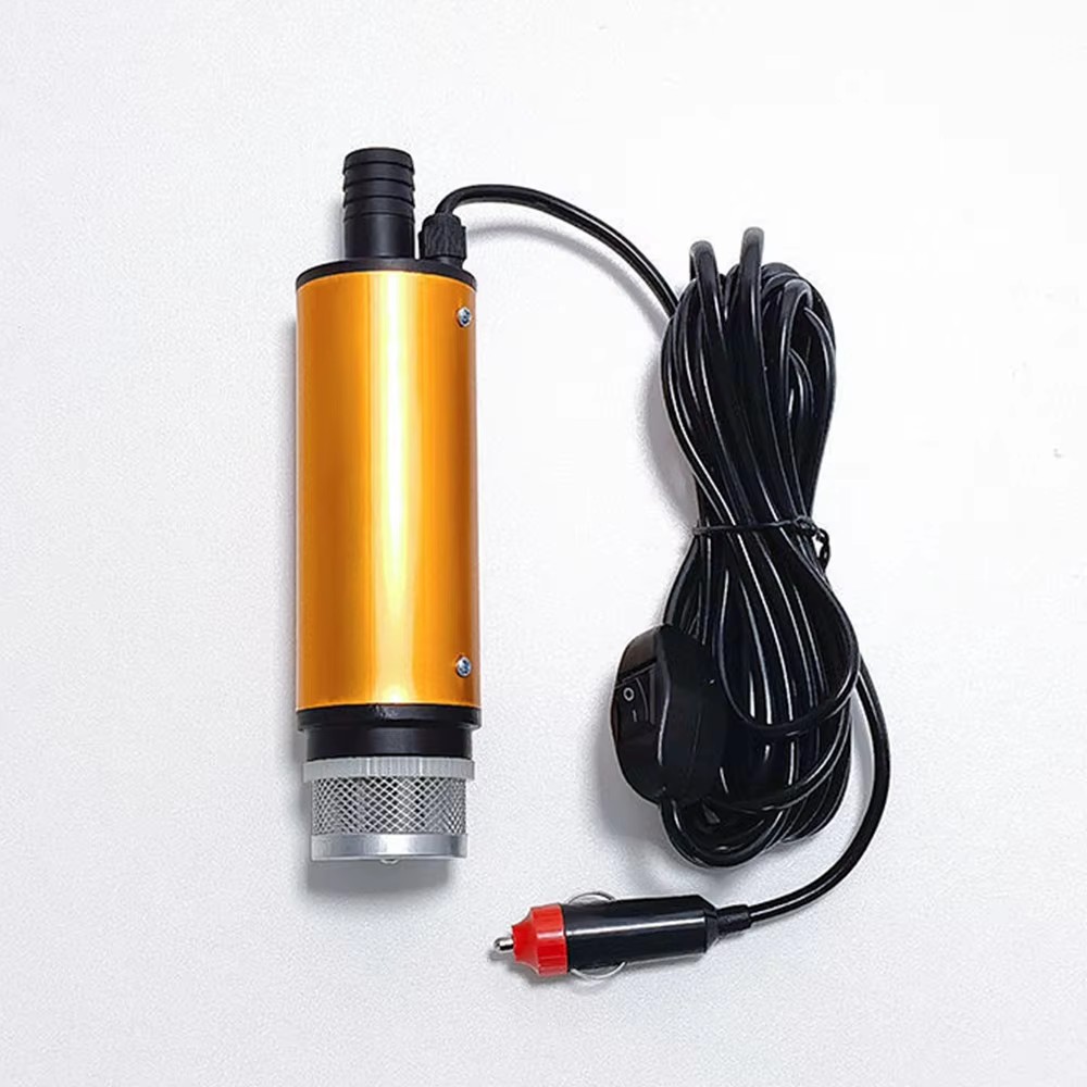 Mini Peristaltic Pump 12V - 小型水中ディーゼル燃料移送用吸い上げポンプ、51mm、アルミニウム合金製、DC12V/24V、流量30L/分、25W、シガーソケット対応。